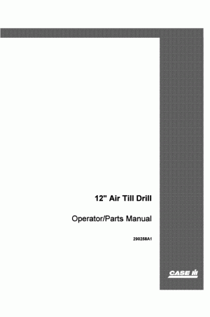 Case IH 12 Operator`s Manual