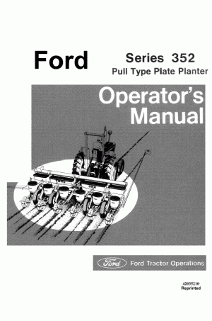New Holland 352 Operator`s Manual