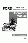 New Holland 354 Operator`s Manual