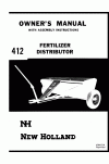 New Holland 412 Operator`s Manual