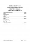 Case IH Early Riser 1215 Service Manual