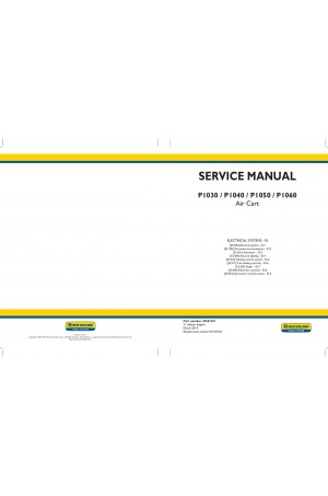 New Holland P1030, P1040, P1050, P1060 Service Manual