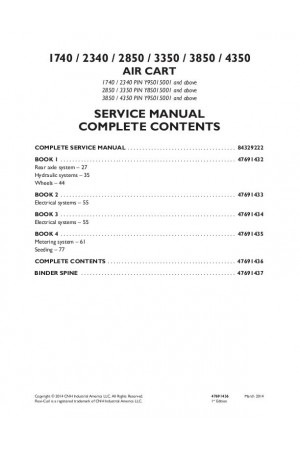 New Holland 1740, 2340, 2850, 3350, 3850, 4350 Service Manual