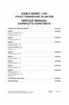 Case IH Early Riser 1245 Service Manual