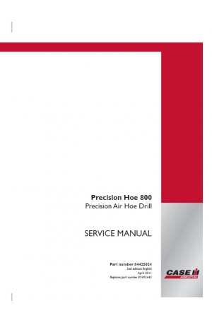 Case IH 800 Service Manual