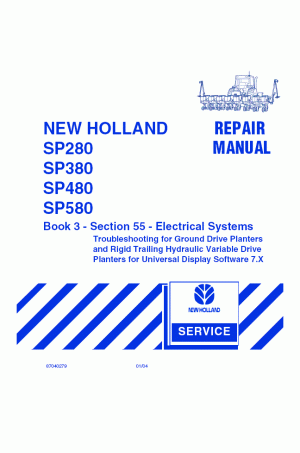 New Holland SP280, SP380, SP480, SP580 Service Manual