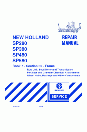 New Holland SP280, SP380, SP480, SP580 Service Manual