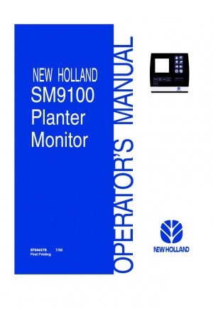 New Holland SM9100 Operator`s Manual