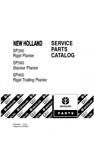 New Holland SP280, SP380, SP480 Parts Catalog