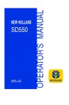 New Holland SD550 Operator`s Manual