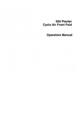 Case IH 950 Operator`s Manual