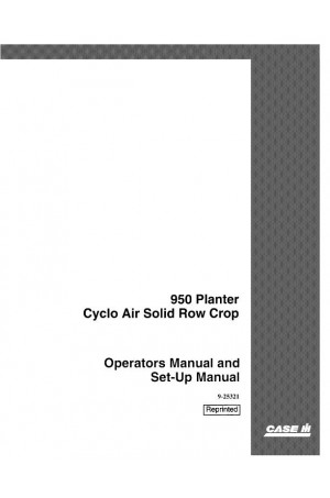Case IH 900, 950 Operator`s Manual