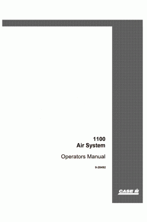 Case IH 1100 Operator`s Manual