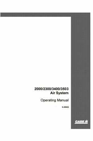Case IH 2000, 2300, 3400, 3503 Operator`s Manual