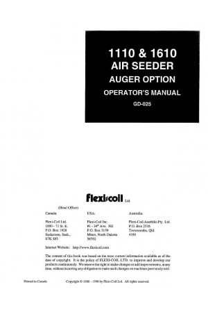 New Holland 1110 Operator`s Manual