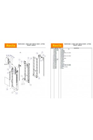 Rocla TS20ac Parts Manual