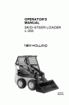 New Holland CE L250 Operator`s Manual