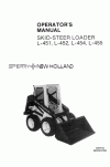 New Holland CE L451, L452, L455 Operator`s Manual