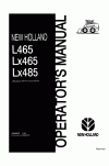 New Holland L465, LX465, LX485 Operator`s Manual