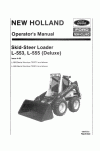 New Holland CE L553, L555 Operator`s Manual