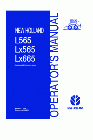 New Holland L565, LX565, LX665 Operator`s Manual