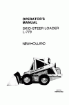 New Holland CE L779 Operator`s Manual