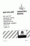 New Holland CE N/A Operator`s Manual