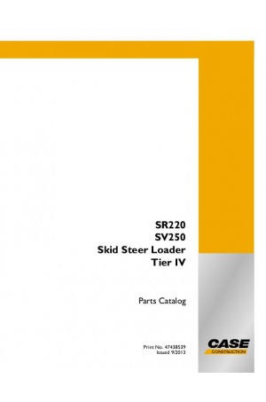 Case SR220, SV250 Parts Catalog