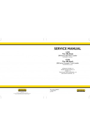 New Holland CE C238, L230 Service Manual