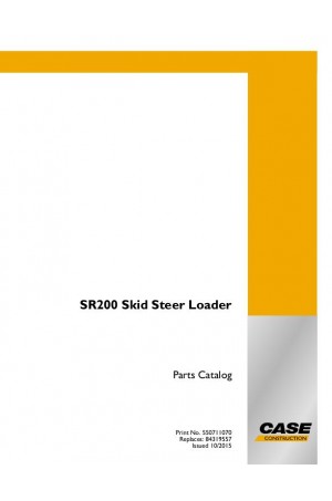 Case SR200 Parts Catalog