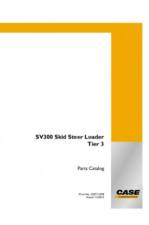 Case SV300 Parts Catalog