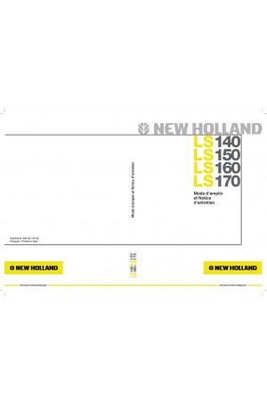 New Holland CE 150, 160, 170, LS140 Operator`s Manual