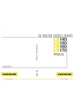 New Holland CE 150, 160, 170, LS140 Operator`s Manual