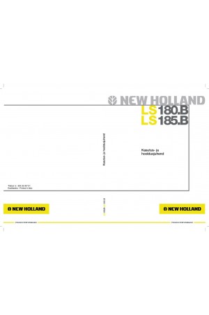 New Holland CE LS180.B, LS185.B Operator`s Manual