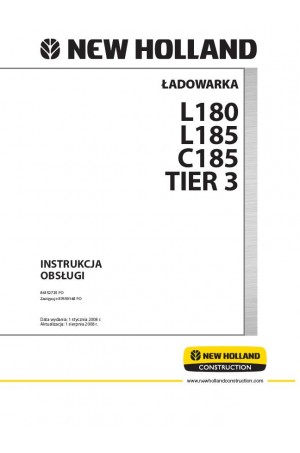 New Holland CE C185, L180, L185 Operator`s Manual