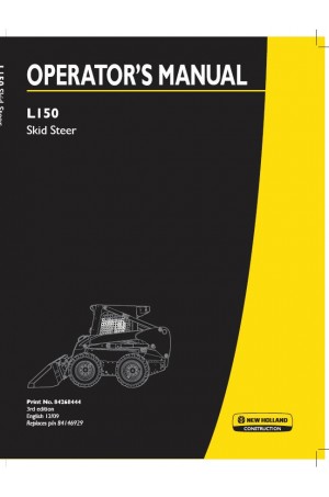New Holland CE L150 Operator`s Manual