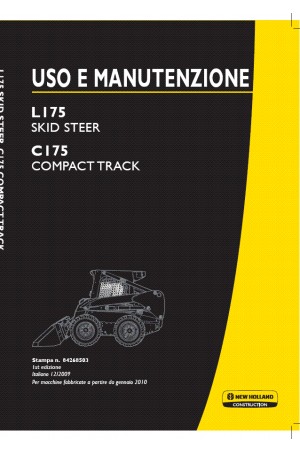 New Holland CE C175, L175 Operator`s Manual