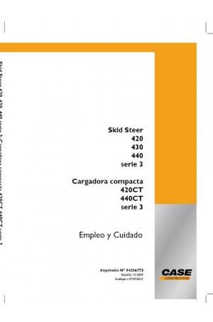 Case 420, 430, 440 Operator`s Manual