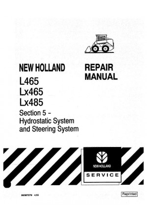 New Holland CE L465, LX465, LX485 Service Manual