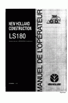New Holland CE LS180 Operator`s Manual