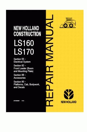 New Holland CE LS160, LS170 Service Manual