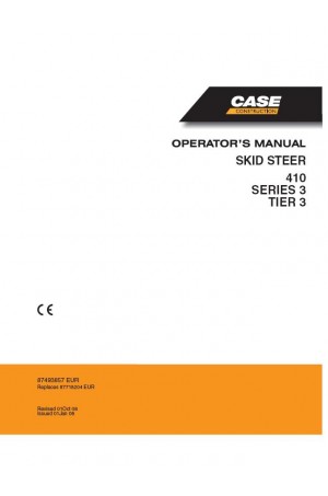 Case 410 Operator`s Manual