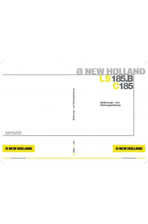 New Holland CE C185, LS185.B Operator`s Manual