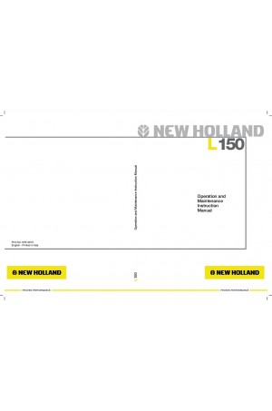 New Holland CE L150 Operator`s Manual