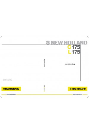 New Holland CE C175, L175 Operator`s Manual