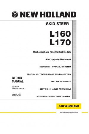New Holland CE L160, L170 Service Manual