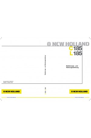 New Holland CE C185, L185 Operator`s Manual