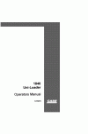 Case 1840 Operator`s Manual