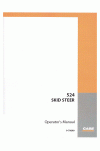 Case 524 Operator`s Manual