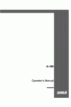 Case IH A-189 Operator`s Manual